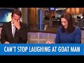 News Anchors Can't Stop Laughing At Goat Man
