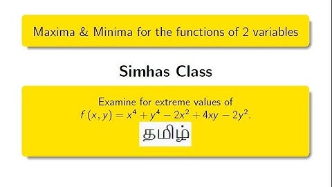 #Functionsofserveralvaribles - Examine for the extreme values of f(x,y)=x^4+y^4-2x^2+4xy_2y^2
