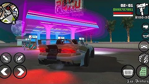LV Neon Light Gas Station Mod  - GTASA ANDROID /PC