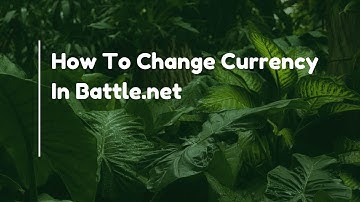 How To Change Currency In Battle.net