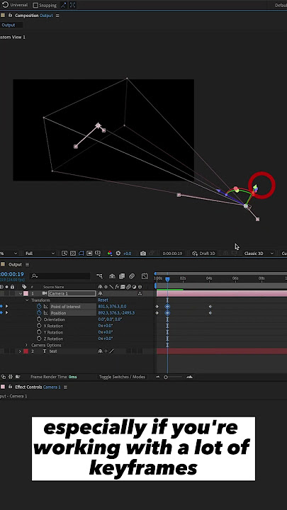 Why using a one-node camera in After Effects is often better than a two-node camera.