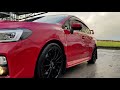 Subaru WRX STI in Pure Red