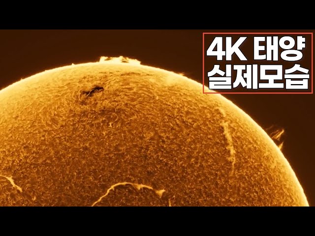 4K로 보는 태양｜탐사선이 촬영한 태양의 실제 표면 이미지 Sun #우주다큐 class=