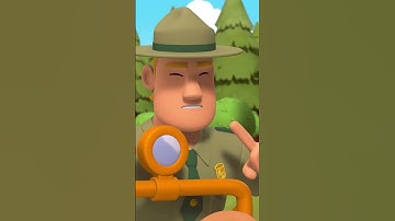 SAVING THE BEAR CUB FROM THE FAST CURRENTS! 🌊🐻🧸 | Leo the Wildlife Ranger | #shorts #animals