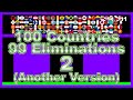 [Another Version]100 countries & 99 times elimination2 -marble race in Algodoo- | Marble Factory 2nd
