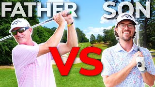 Battle of the Georges Nine Hole Match Against My Dad | Bryan Bros Golf