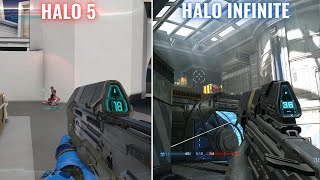 Halo Infinite (flight 1) vs Halo 5 gameplay comparison | No Commentary | Xbox Series X