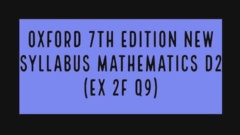 Applications of Simultaneous Equations in Real-World Context Ex:2f Q9 | Study Room