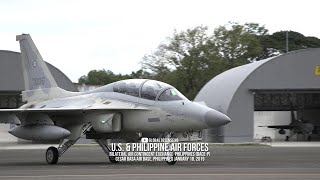 F-16's & Philippine FA-50's takeoff & land during Bilateral Air Contingent Exchange-Philippines 🇺🇸🇵🇭