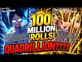 I Rolled 100 MILLION Times AGAIN… and Hit QUADRILLION? in Anime Card Clash -Roblox