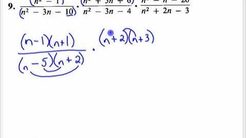 Products and Quotients of Rational Expressions