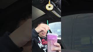 Starbucks Iced Ube Coconut Macchiato  #shortsvideos #foodie #pogiboyproductions #starbucks #ube