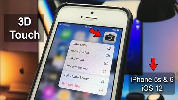 Get 3D touch on iOS12 on iPhone 5s & 6.