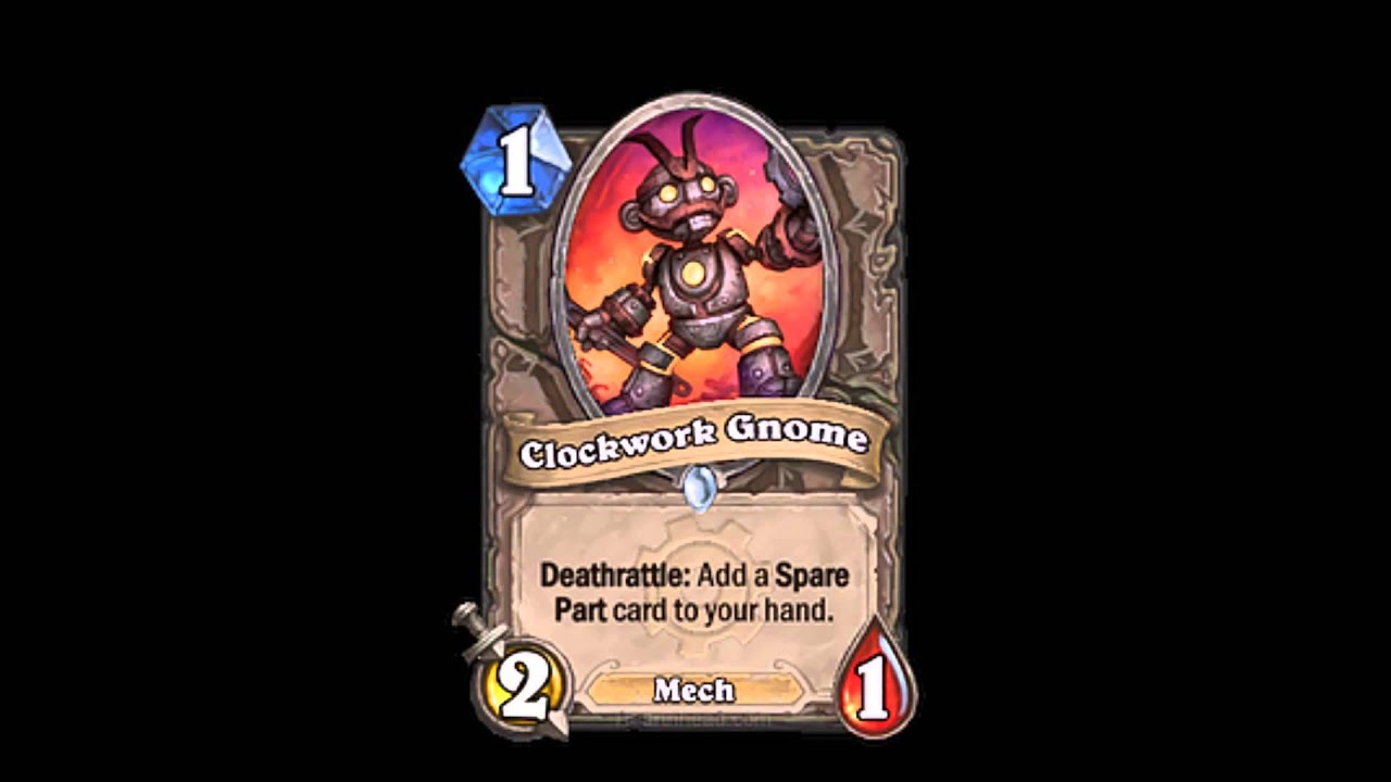 Clockwork Gnome Sounds Hearthstone YouTube