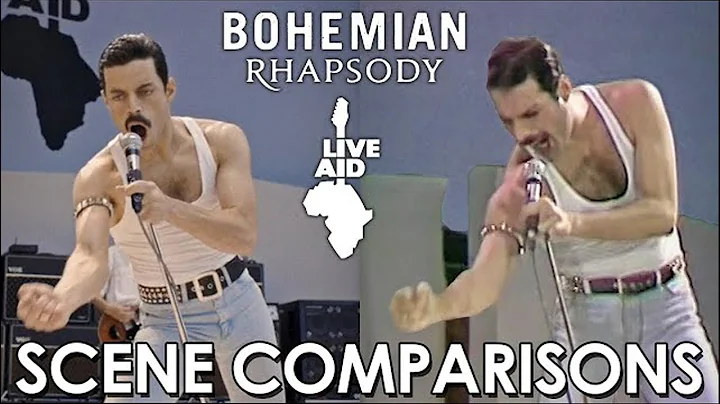 Bohemian Rhapsody 2018 & Queen Live Aid 1985 (Comparación de Escenas) HD