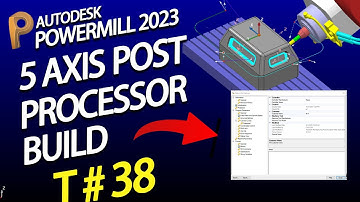 Powermill 2020 tutorial  powermill 5 axis post processor  powermill 5 axis programming