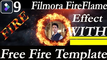 FILMORA 9||HOW TO ||make fireflame intro ||+free fireflame intro template