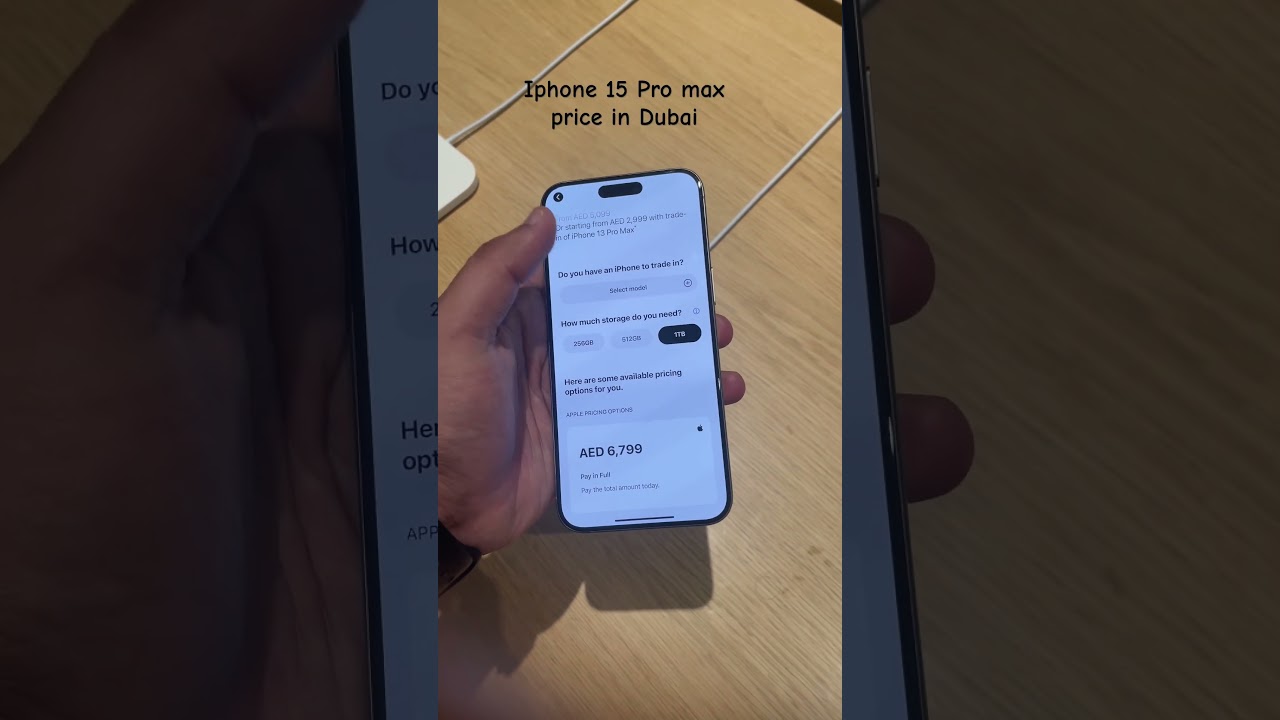 Iphone 15 pro max price in dubai 