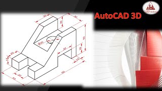 استخدام الاتوكاد في رسم المجسمات | Using Autocad 2020 to draw solids | Extrude | 2D | presspull