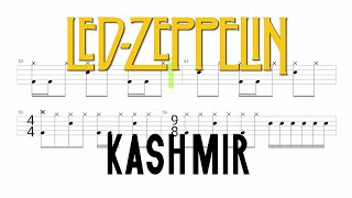 Led Zeppelin - Kashmir (🔴 Drum Notation | Tutorial) @chamisdrums Bass on @ChamisBass