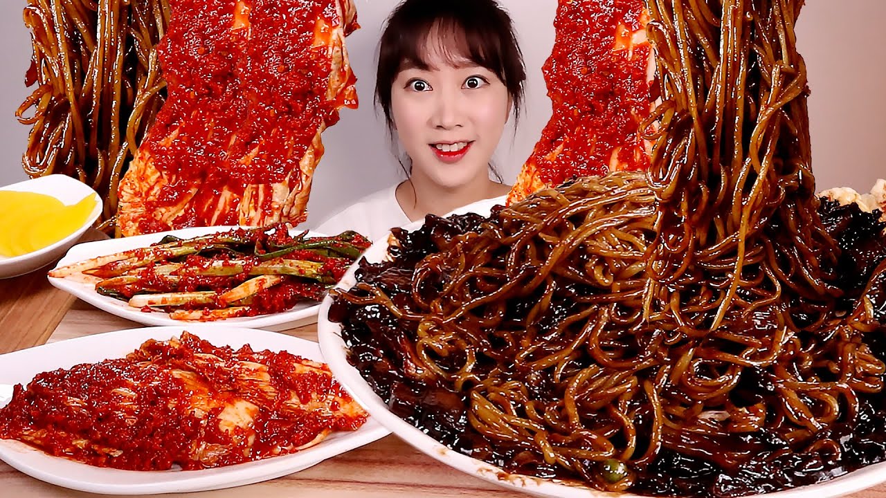소스도 싹싹 퍼먹는 짜장면! 실비김치,실비파김치🤎❤️ 탕수육,군만두도 거들어요~! MUKBANG