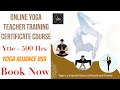 Yoga Teacher Training Advance Yttc 500 hrs Yoga Alliance Usa Online & Offline @jaiyogaacademy