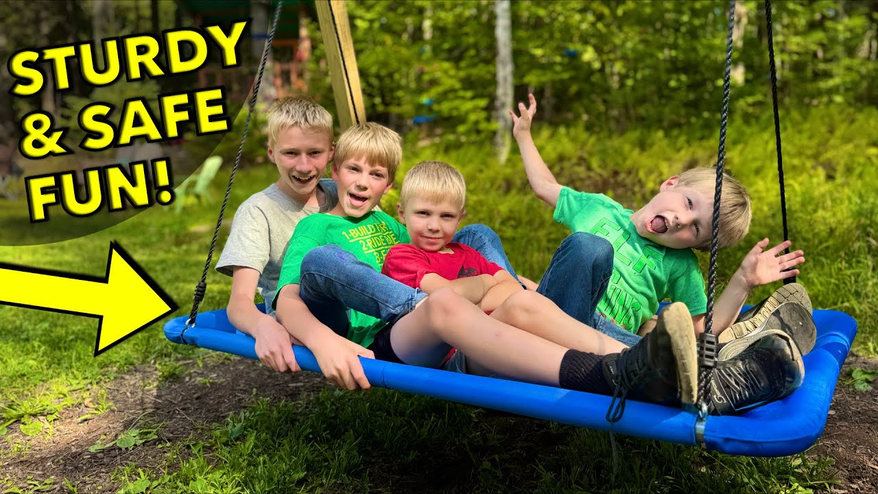 GIANT Kid Swing for Thrills or Chills! Trekassy 60
