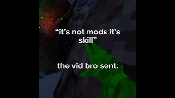 “it’s not mods, it’s skill!” 😭