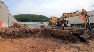 Liebherr Bagger / Baugrubenaushub und Abbruch / Rückbau für einen Anbau  Neubau | GoPro