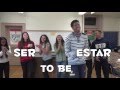 Spanish song for ser and estar uses and conjugation in the present tense