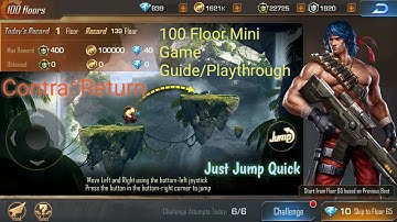 Contra: Return - 100 Floor Mini Game Playthrough/Gameplay