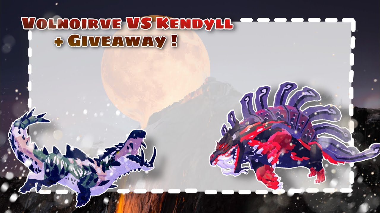 Volnoirve VS Kendyll +2.5k mush Giveaway (closed) // Creature of sonaria ROBLOX YouTube