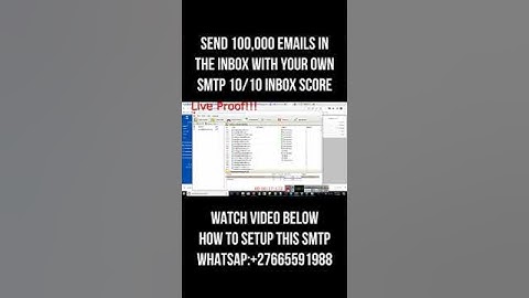 send 100,000 emails in the inbox Create your own inbox smtp 10/10 score