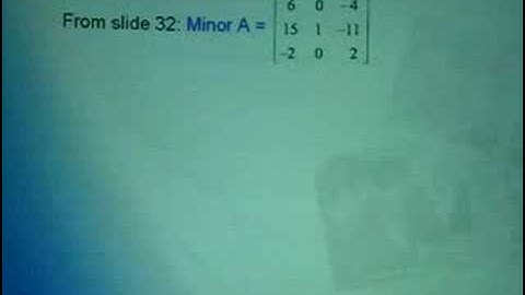 Video on Chapter 2 - Matrix - Part 6b