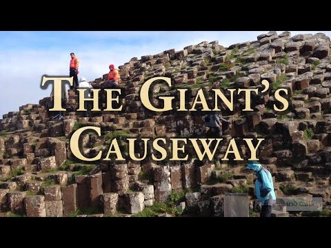 The Giant's Causeway in the north of Ireland