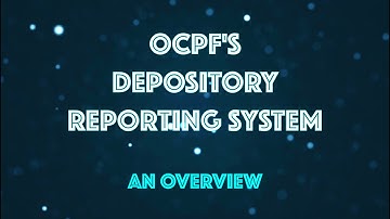 Overview of the depository reporting system