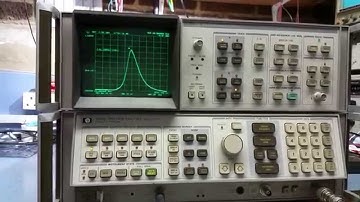 Self calibration and error correction of the Hp 8568a