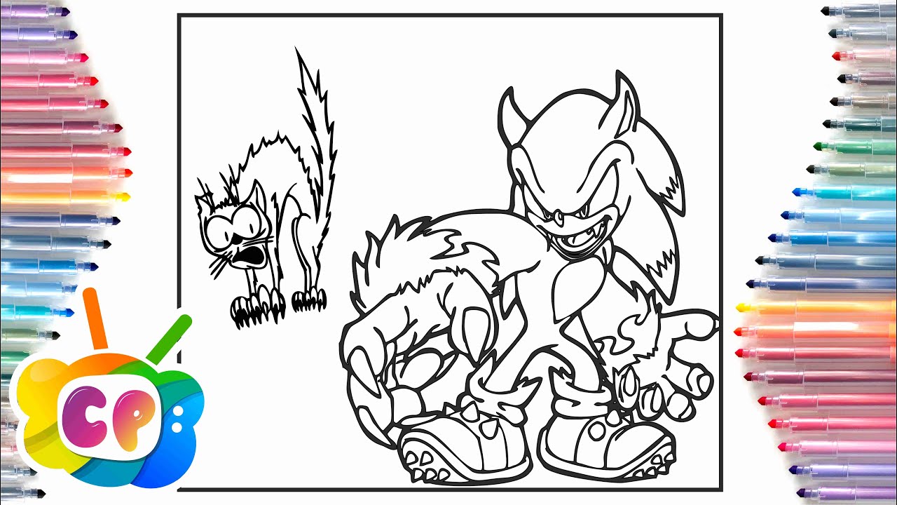 Coloring page - Sonic Unleashed