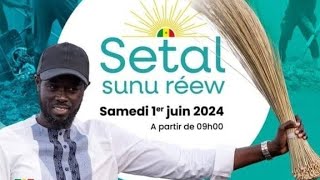 Journée de sét sétal à Linguère avec le ministre El H. Malick Ndiaye et le gouverneur de la région