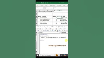 Automate PDF Creation in Excel VBA