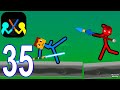 Supreme Duelist Stickman - Gameplay Walkthrough Part 35 Minecraft vs IronMan Skin (iOS, Android)