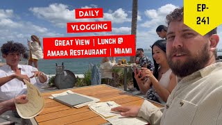 Today Vlogging in Miami! Amara restaurant With Great Views - Vlogs #241