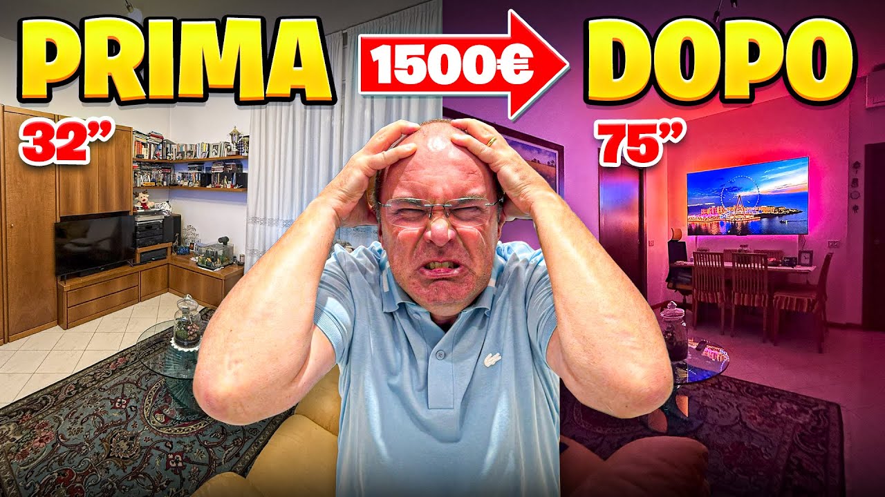 PAPÀ HO SPESO 1500 EURO e HO COSTRUITO UN CINEMA in CASA! *TV NUOVA*