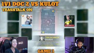 1V1 TRASHTALK ON | DOC Z VS  KULOT | CALL OF DUTY MOBILE | GAME 1