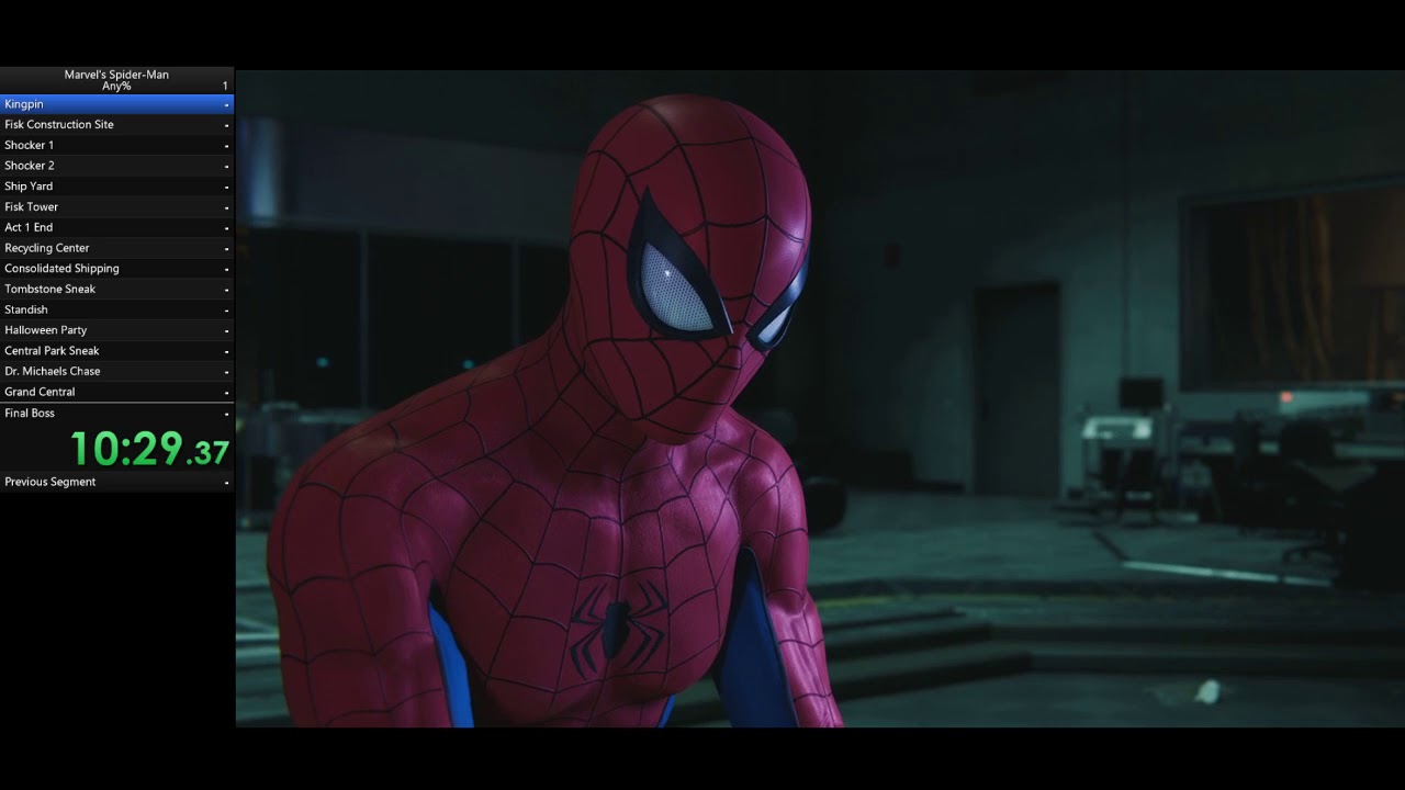 heldig At hoppe essens Marvel's Spider-Man PS4 - ~4:59:39 - Any% speedrun - sub 5 hours - YouTube