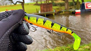 ❄️ WINTER Lure fishing for Pike - A SURPRISE AT NIGHT (Lancaster canal)