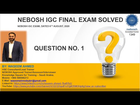 NEBOSH IGC Final