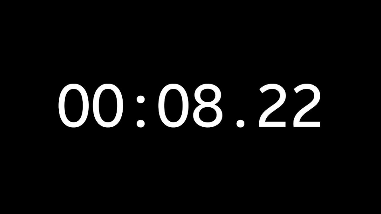 Black timer. Black timer