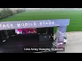 Tl90 mobile stage trailer for sale is designed and manufactured by ticktack mobile stage