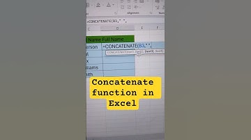 Concatenate function in Excel#concatenate #excel#exceltips#exceltricks